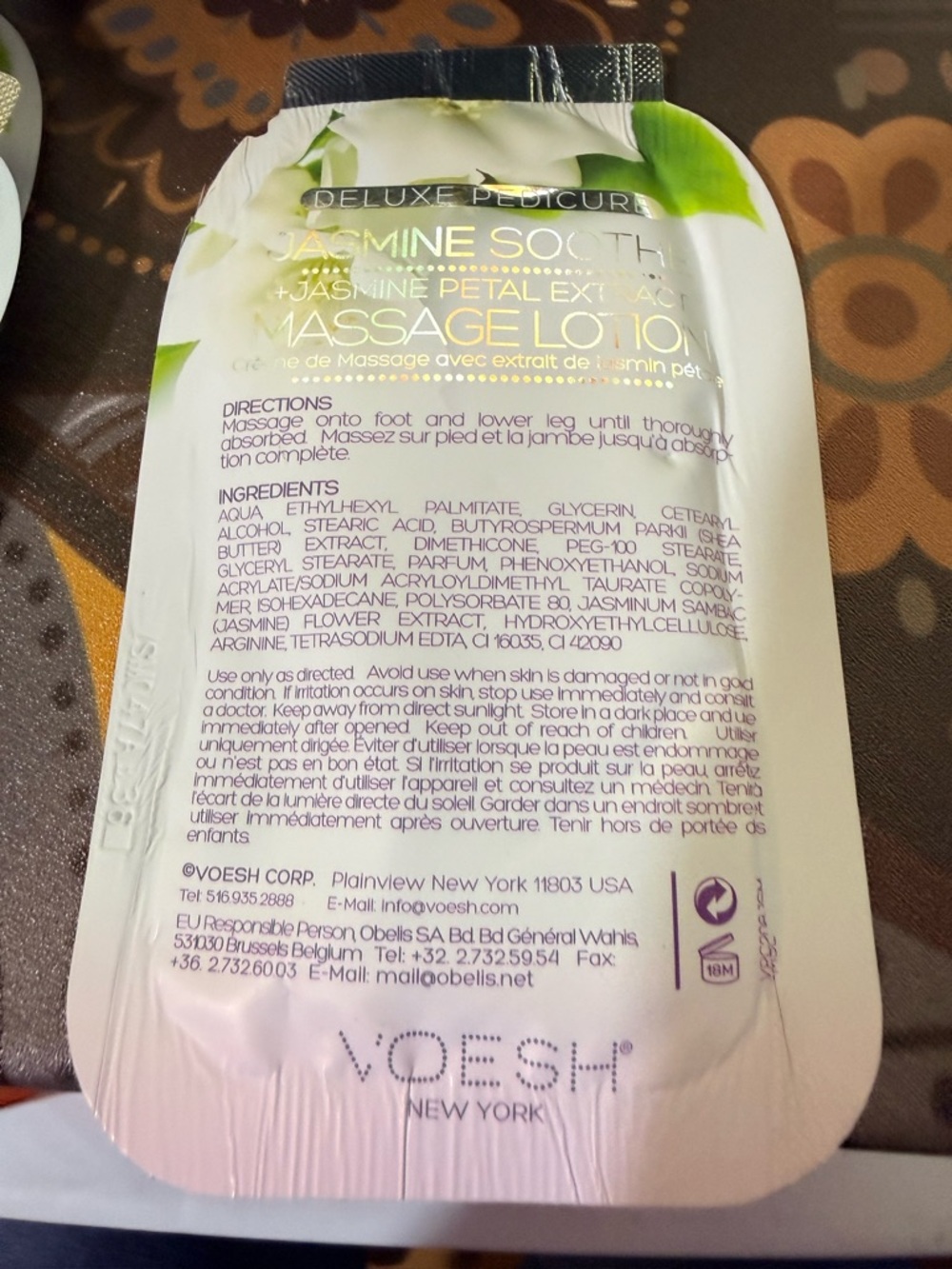 Voesh Jasmine Soothe Salt Soak Single-Use Pedicure Pack - Picture 5 of 5